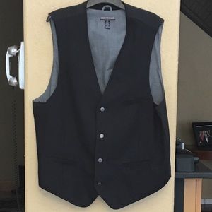 Alfani Men’s Black Vest Big and Tall XLT EUC